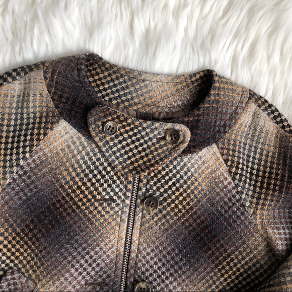 BCBG MAXAZRIA  Boxy Cropped Wool Jacket/Blazer - Picture 3 of 7